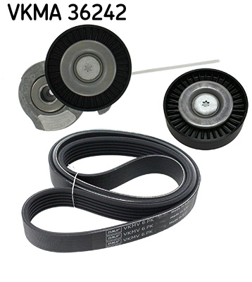 V formos rumbuotas diržas, komplektas - VKMA 36242 SKF